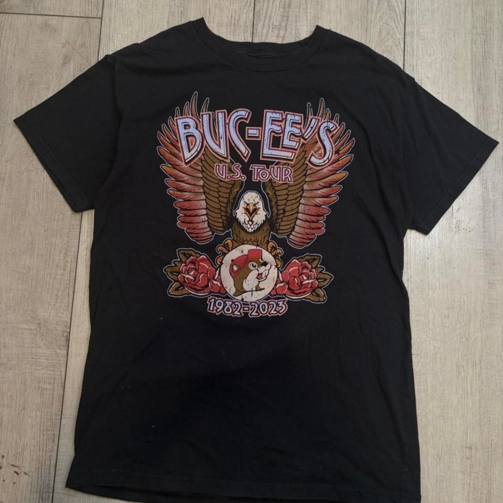 Bucee's‎ black cotton t-shirt men's Size M